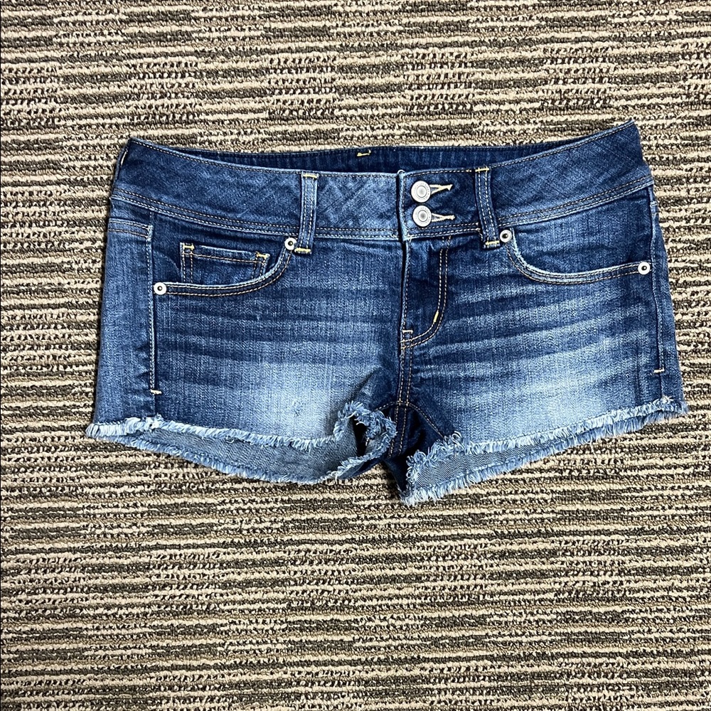 American Eagle Outfitters Dark Blue Denim Jean Shorts